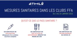 Règles sanitaires FFA janvier 2022
